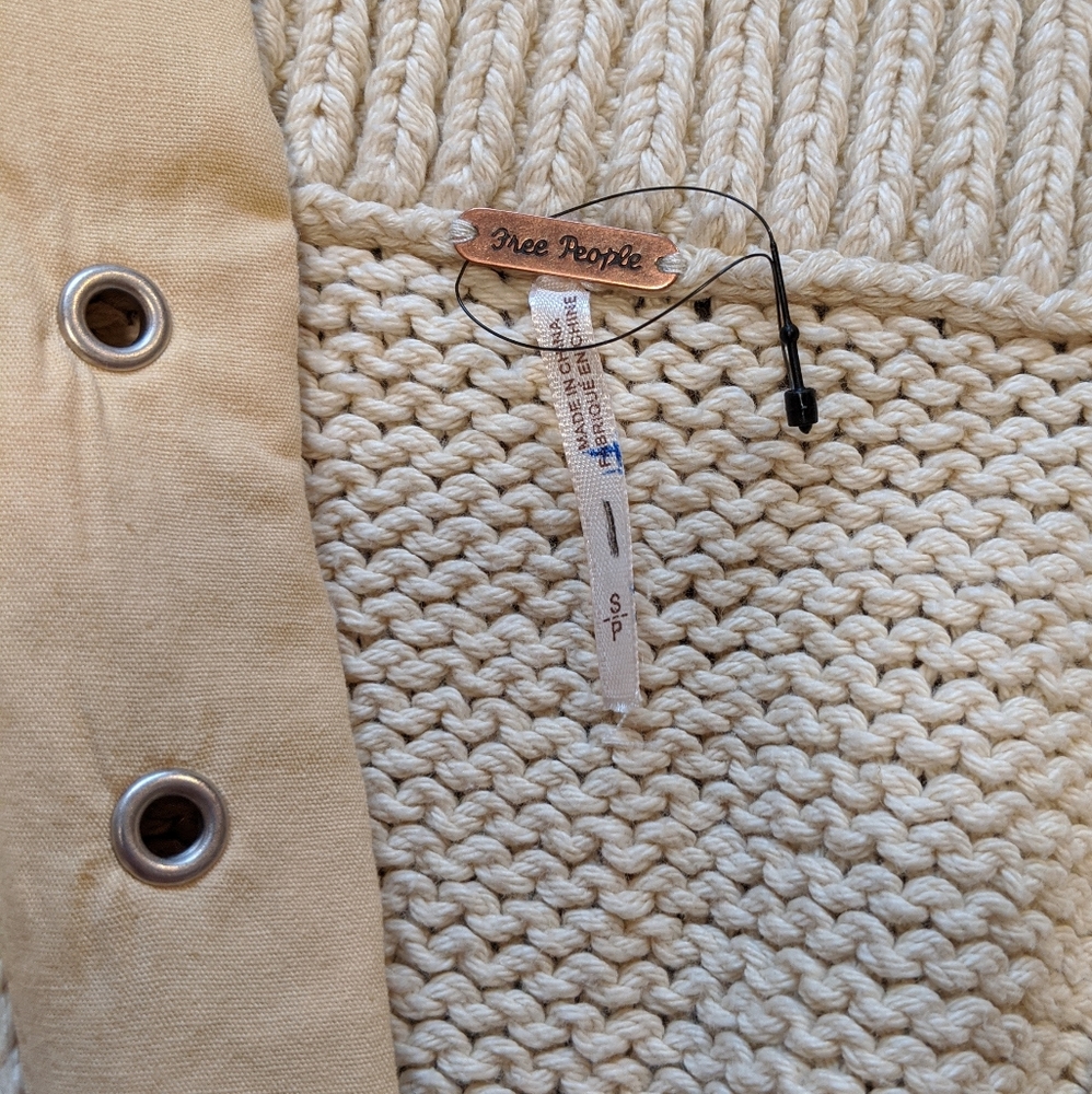 free people knit sweater top sleeveless - Picture 6 of 7